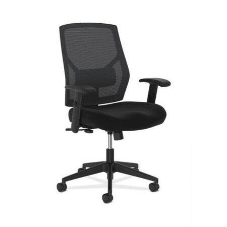 Basyx By HON BSXVL581ES10T HON Swivel Mid-Back Task Chair With Adjustable Arms & Lumbar; Black